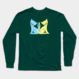 Two Cats Long Sleeve T-Shirt